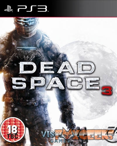 Capa do jogo Dead Space 3 para PS3 com personagem em armadura futurista e lua ao fundo