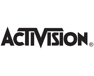 Logótipo preto da Activision com símbolo de marca registada