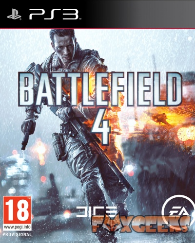Capa do jogo Battlefield 4 para PS3 com soldado em ambiente de combate