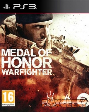 Capa do jogo Medal of Honor Warfighter para PS3 com soldado armado e texto