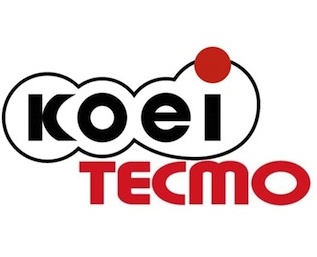 Logótipo da marca KOEI TECMO em preto e vermelho