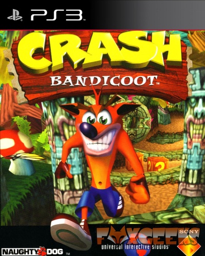 Capa do jogo Crash Bandicoot para PS3 com personagem principal no centro e texto de identificação