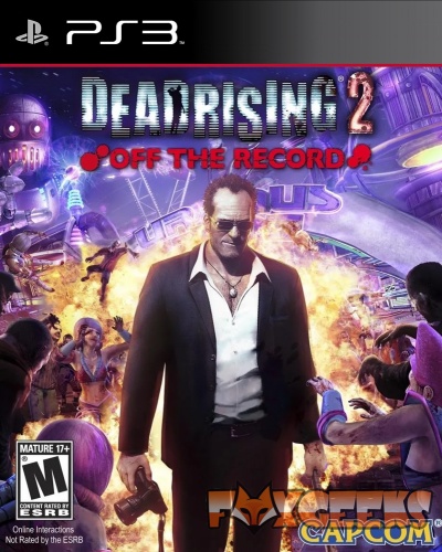 Capa do jogo Dead Rising 2: Off The Record para PS3 com personagem central e zumbis