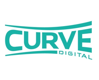 Logótipo com a palavra CURVE DIGITAL em azul-petróleo e linhas curvas