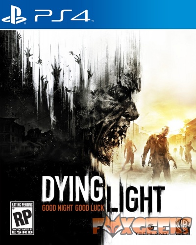 Capa do jogo PS4 Dying Light com zumbis e texto