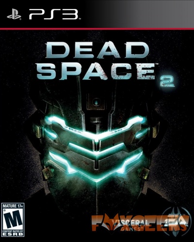 Capa do jogo Dead Space 2 para PS3 com capacete futurista em fundo preto
