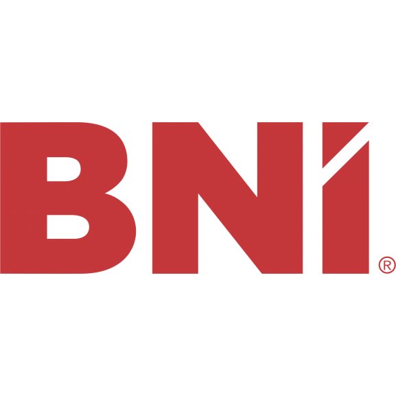 Logotipo BNI em vermelho sobre fundo branco