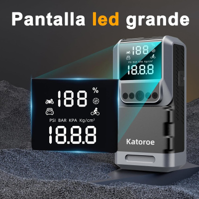 Dispositivo digital prateado com ecrã LED e texto Pantalla led grande Katoroe