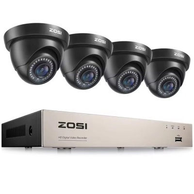 Conjunto de câmaras de segurança ZOSI e gravador de vídeo