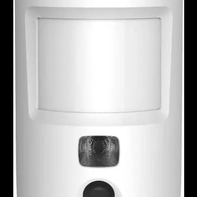 Sensor de movimento branco AJAX com luz indicadora e botão preto