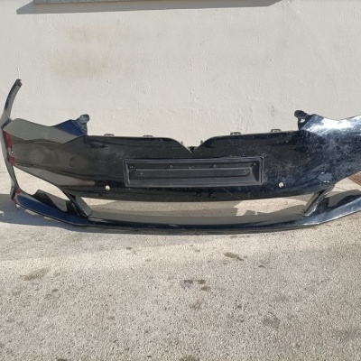 Para-choques dianteiro preto para automóvel de plástico brilhante