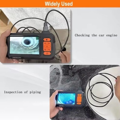 Dispositivo de inspecção com ecrã e sonda para motor e tubagem