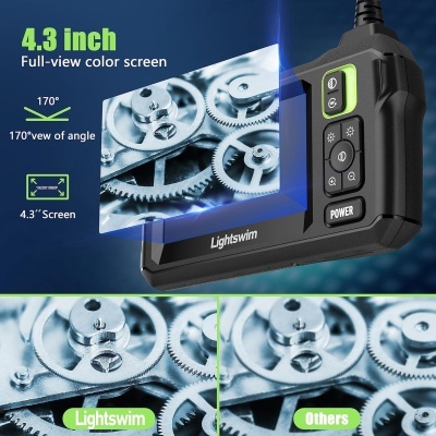 Dispositivo Lightswim com ecrã de 4,3 polegadas e botões de controlo