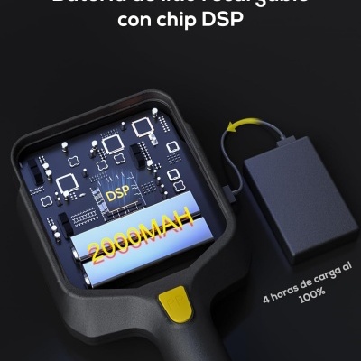 Bateria de lítio recarregável com chip DSP e carregador