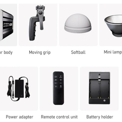 Sete componentes eletrónicos variados para equipamento audiovisual