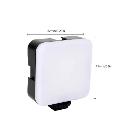 Luz LED quadrada portátil para câmara branca e preta