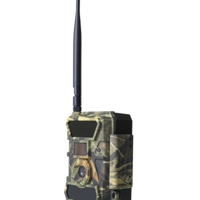 Câmara de vigilância camuflada com antena e lente frontal