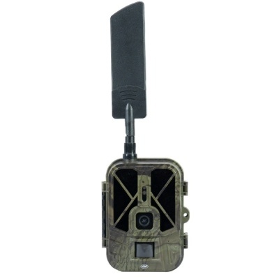 câmara de vigilância camuflada com antena preta