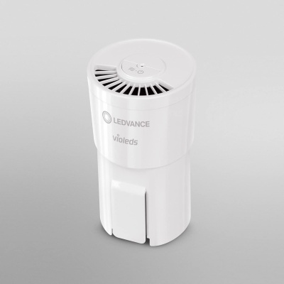 Dispositivo LED branco da marca LEDVANCE modelo violeds com ranhuras circulares e base retangular