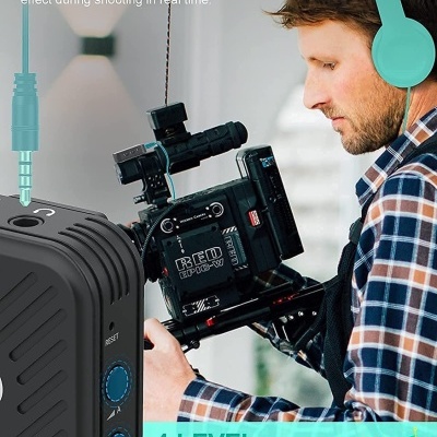 Equipamento de vídeo profissional com monitorização em tempo real e controlos de ganho