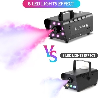 Máquinas de fumo LED com efeitos de luz colorida