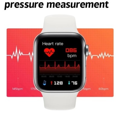 Relógio inteligente a mostrar monitorização da frequência cardíaca