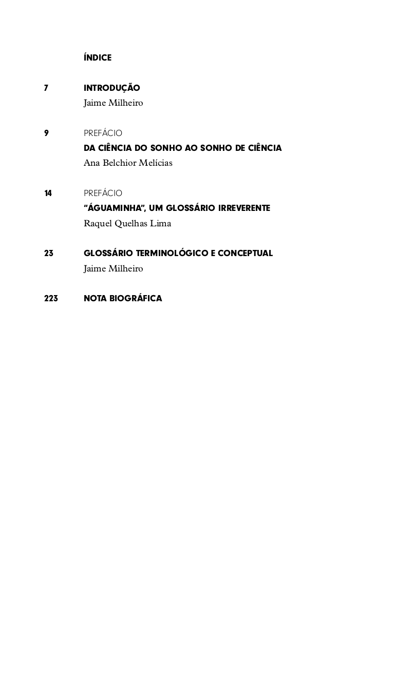 "Águaminha" - Glossário Terminológico e Conceptual "Águaminha" - Glossário Terminológico e Conceptual