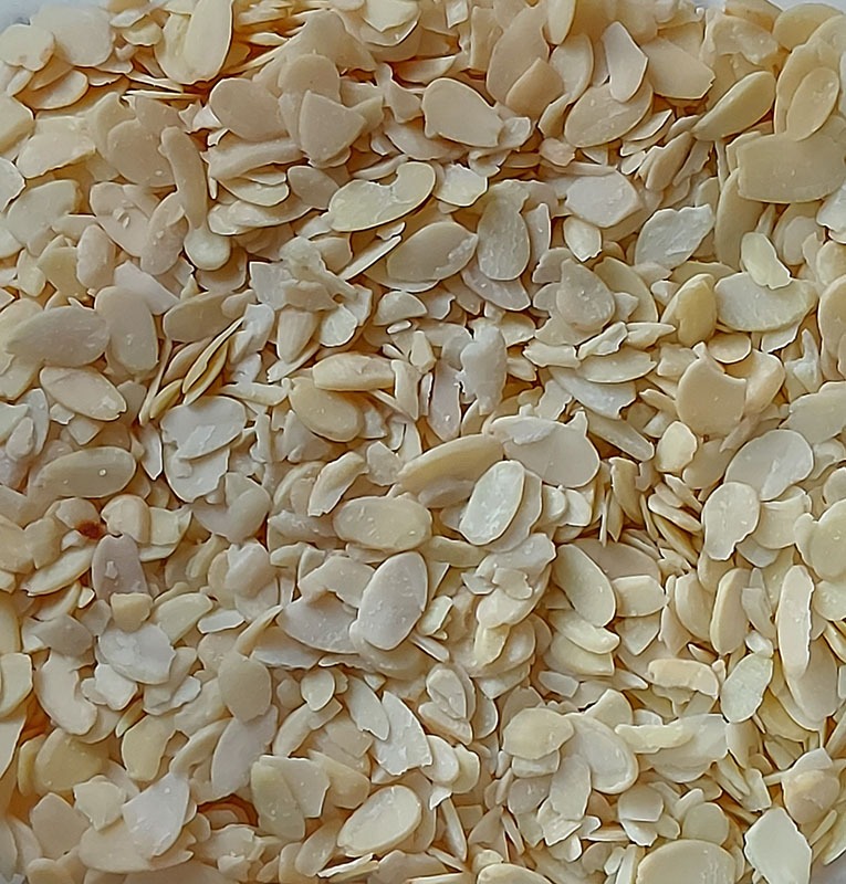 Amêndoa laminada Amêndoas laminadas bege claro