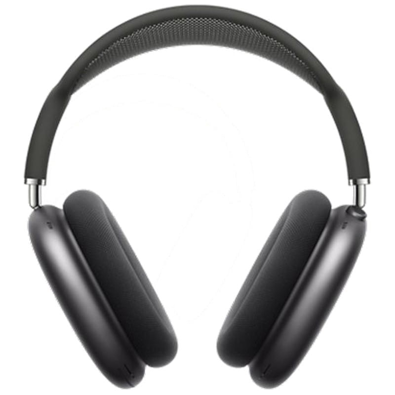 Auriculares pretos com almofadas almofadadas e arco acolchoado