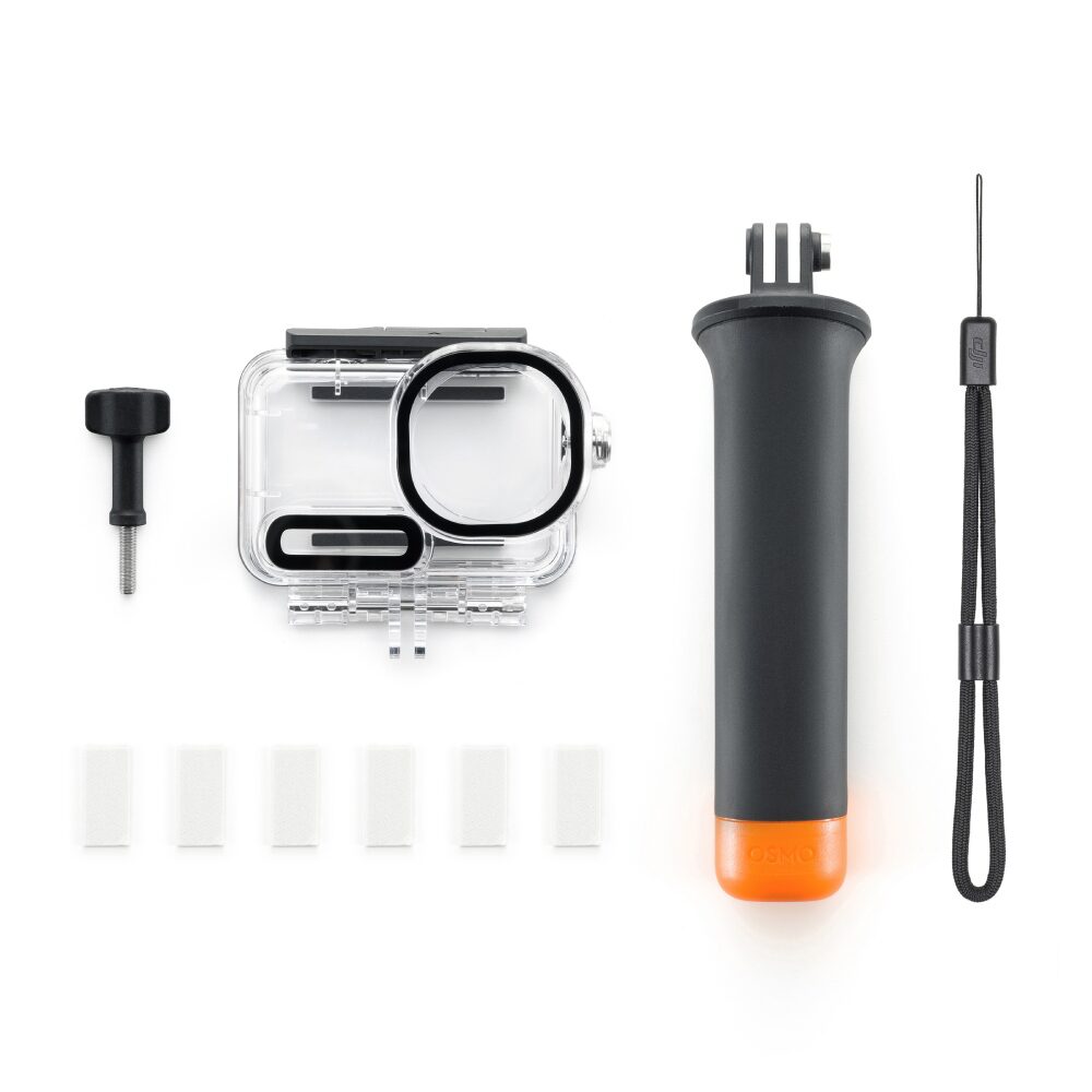 DJI Osmo Action 6 Diving Accessory Kit Acessórios para câmara de ação DJI com caixa estanque, suporte, pega e fita