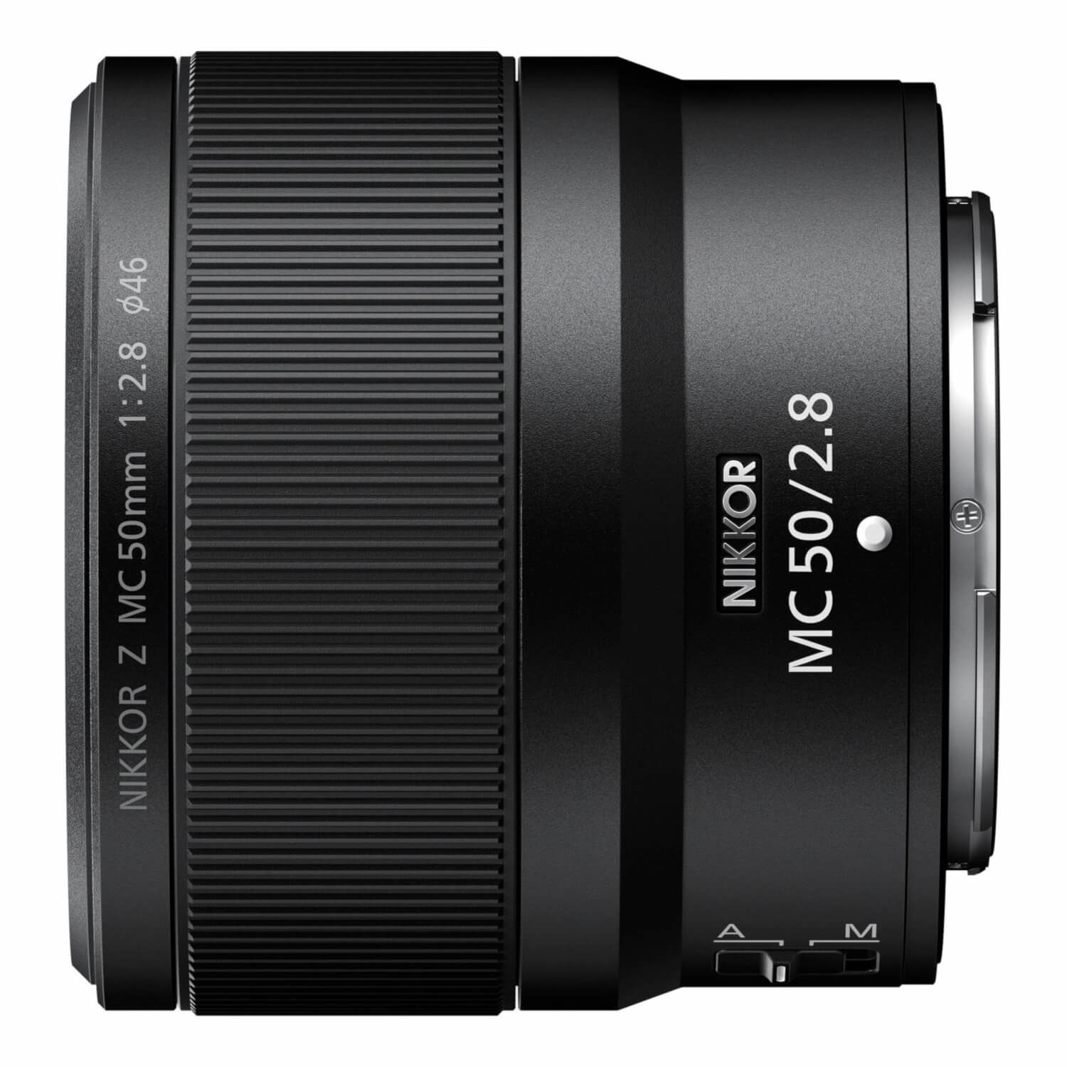 Nikon Z MC 50mm f/2.8 Objetiva de câmara NIKKOR Z MC 50mm 1:2.8 preta com texto branco
