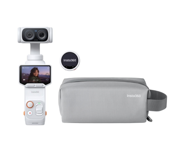 Insta360 Luna Ultra Creator Bundle Stellar White Câmara Insta360 com acessórios e saco cinzento