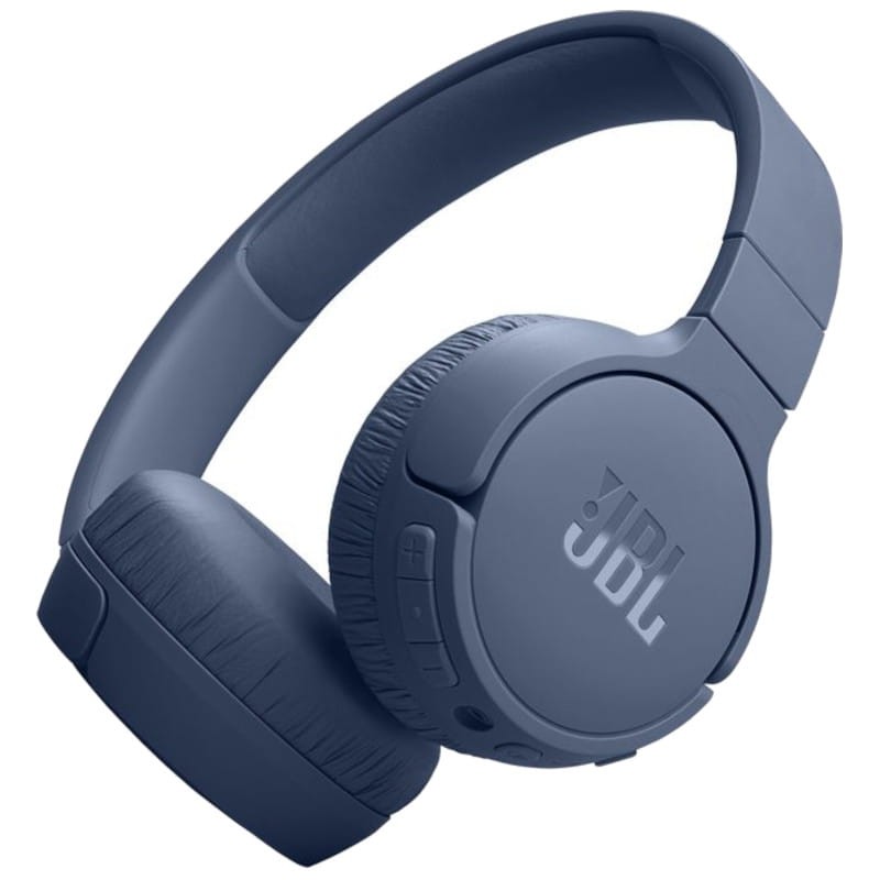 JBL Tune 670NC Azul Auscultadores JBL sem fios azul escuro com almofadas acolchoadas