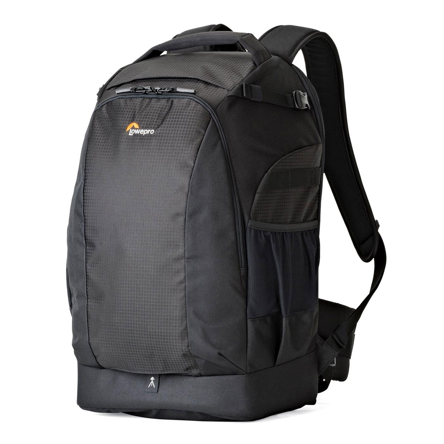 Lowepro Flipside 500 AW II preta Mochila preta Lowepro com alças acolchoadas e bolso lateral de rede