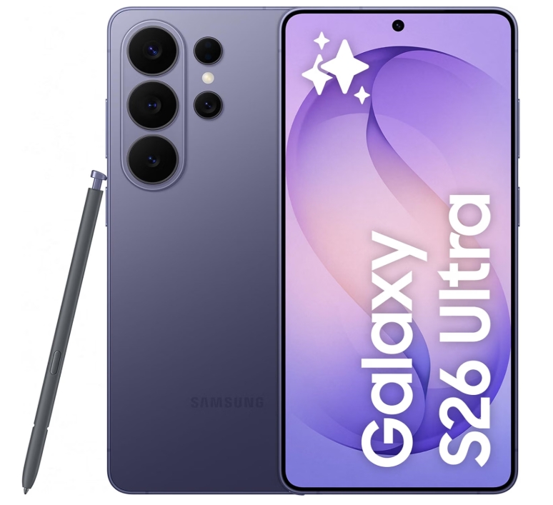 Samsung Galaxy S26 Ultra 512GB violeta Samsung Galaxy S26 Ultra smartphone púrpura com caneta e ecrã lilás