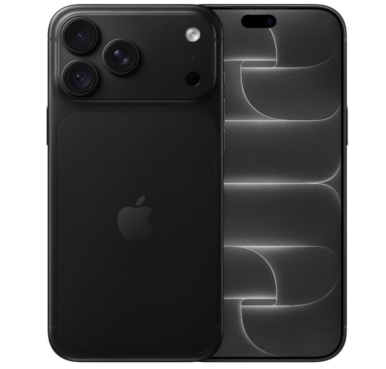 Apple iPhone 18 Pro MAX 2 TB - preto Smartphone preto Apple com duas câmeras traseiras e ecrã escuro com entalhe superior