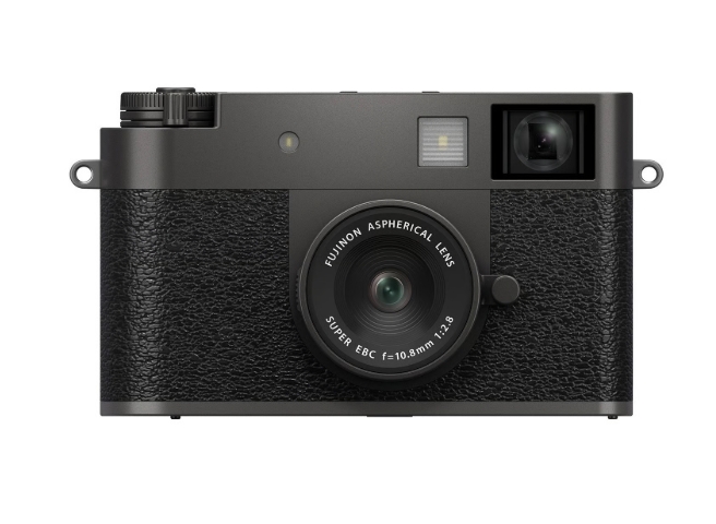 Fujifilm X half Charcoal Câmara fotográfica preta compacta com lente e visor