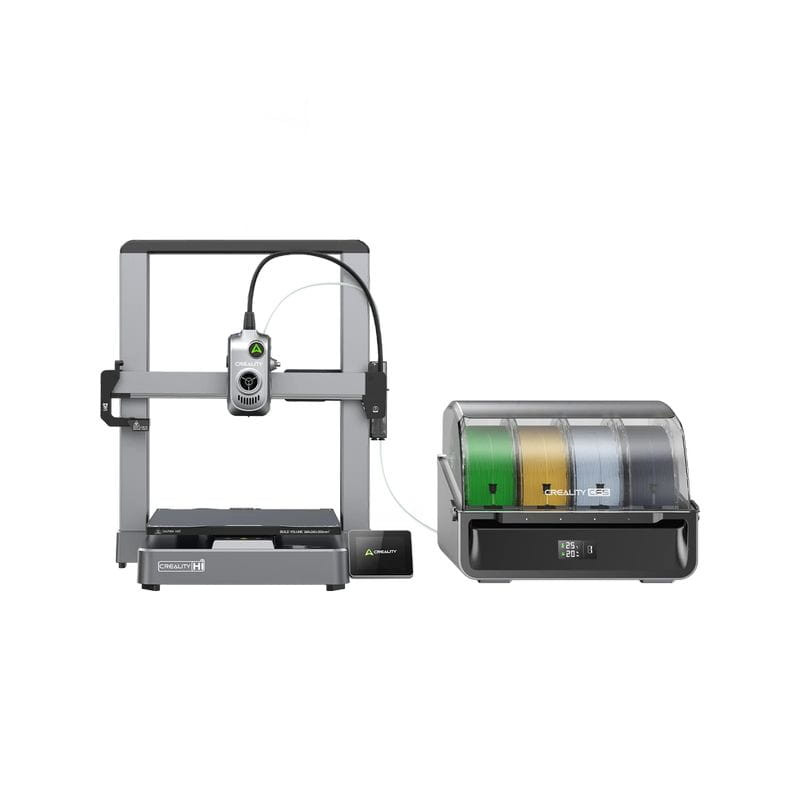 Creality Hi Combo Impressora 3D CREALITY H1 cinzenta com sistema de armazenamento de filamentos CREALITY CSE