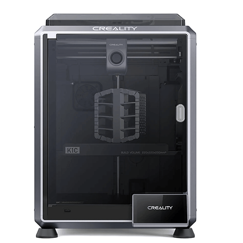 Creality K1C Impressora 3D CREALITY K1C com estrutura preta e vidro frontal transparente