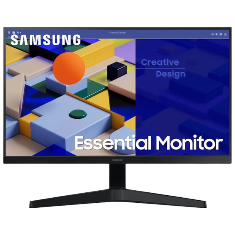 Samsung S27C310EAU 27 FullHD IPS FreeSync Preto Monitor Samsung Essential Monitor preto com suporte em T e ecrã colorido