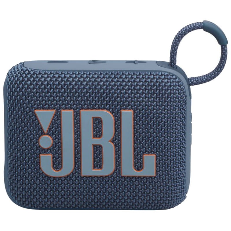 JBL Go 4 4,2 W Azul Coluna portátil JBL azul com tecido texturado e alça de cordão.