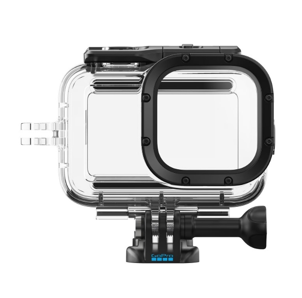Caixa Protetora GoPro para Mission 1/Mission 1 Pro Caixa estanque para câmara GoPro transparente e preta com fecho quadrado