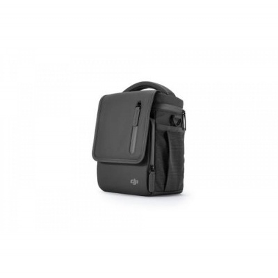 Mochila preta DJI com bolso frontal e alça superior