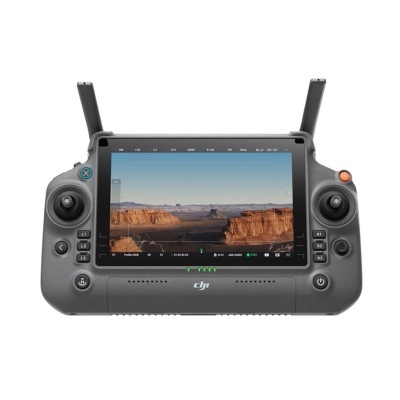 Comando DJI com ecrã e controlo de joysticks cinzento