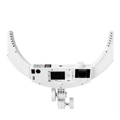 Anel de luz LED Yongnuo branco com visor digital e porta USB