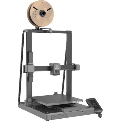 Impressora 3D Prusa i3 MK3S+ com bobina de filamento bege