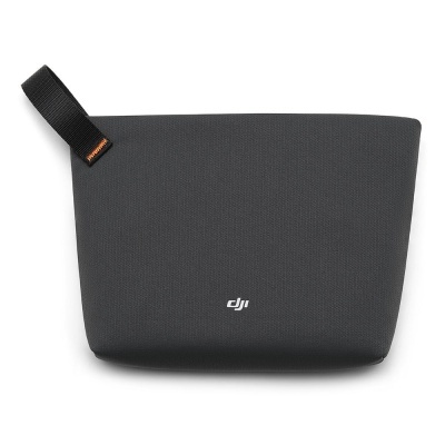 Bolsa de transporte preta DJI com alça e logotipo branco