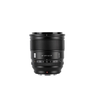 Objetiva de câmara preta AF 27/1.2 XF com anéis de ajuste.