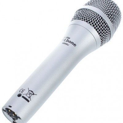 Microfone dinâmico prateado The t.bone MB 80