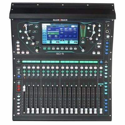 Mesa de mistura digital ALLEN & HEATH SQ-5 com ecrã tátil e controlos deslizantes preta